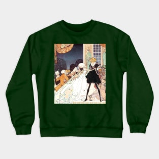 Vintage Fairy Tales, Twelve Dancing Princesses by Kay Nielsen Crewneck Sweatshirt